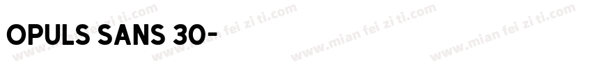 opuls sans 30字体转换